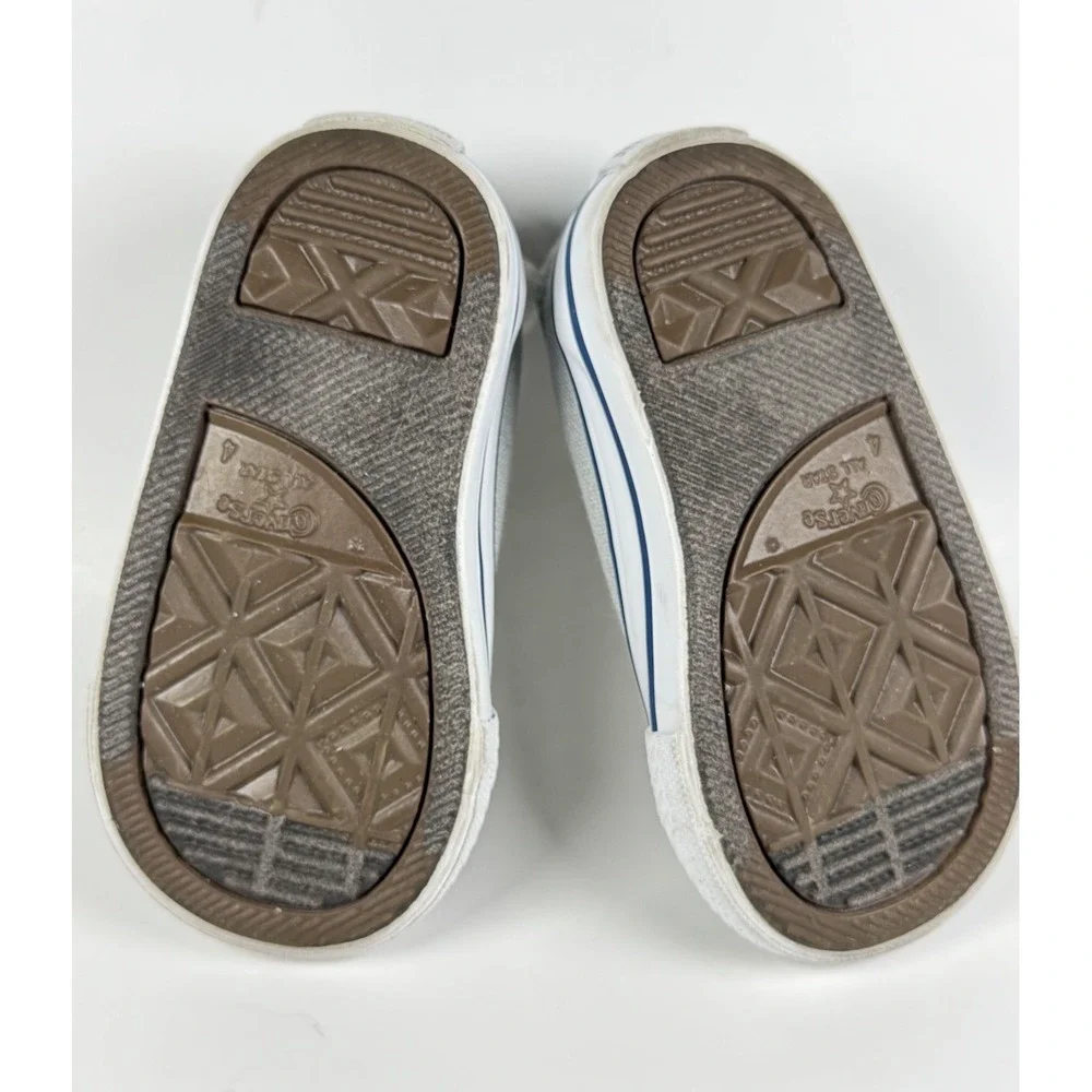 Converse All Star Double Tongue Shoes Chuck Taylor Size 4 Infant Gray mint green